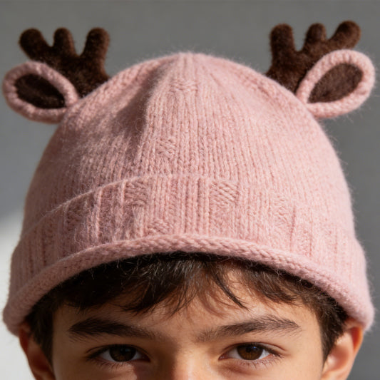 Antler Kids Bucket Hat-Pink 4969