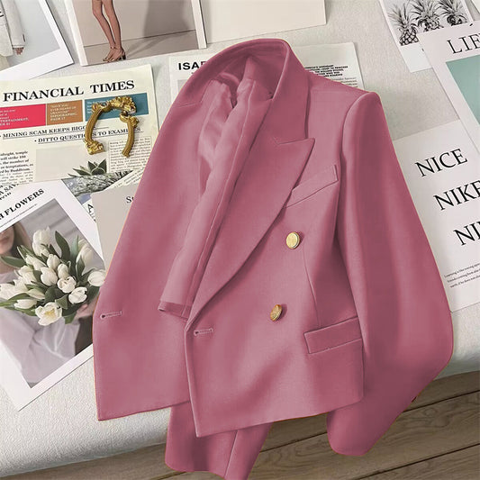 Womens Casual Retro Cropped Western-style Blazer