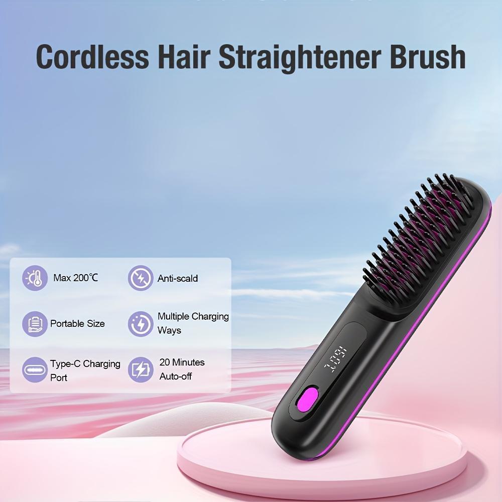 USB Wireless Household Electric Hair Straightening Comb For Both Straightening And Curling Without Damaging Hair