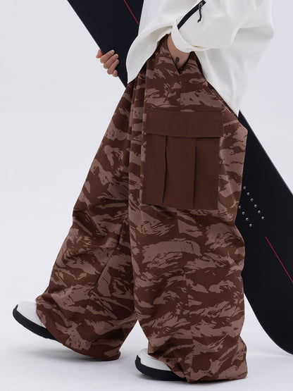 Womens Waterproof Loose-fitting Outdoor Ski Pants