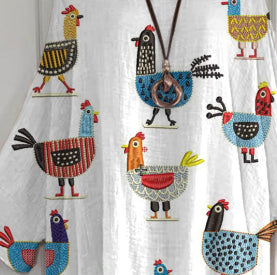 Womens Casual Crew-Neck Top With A Floral Print