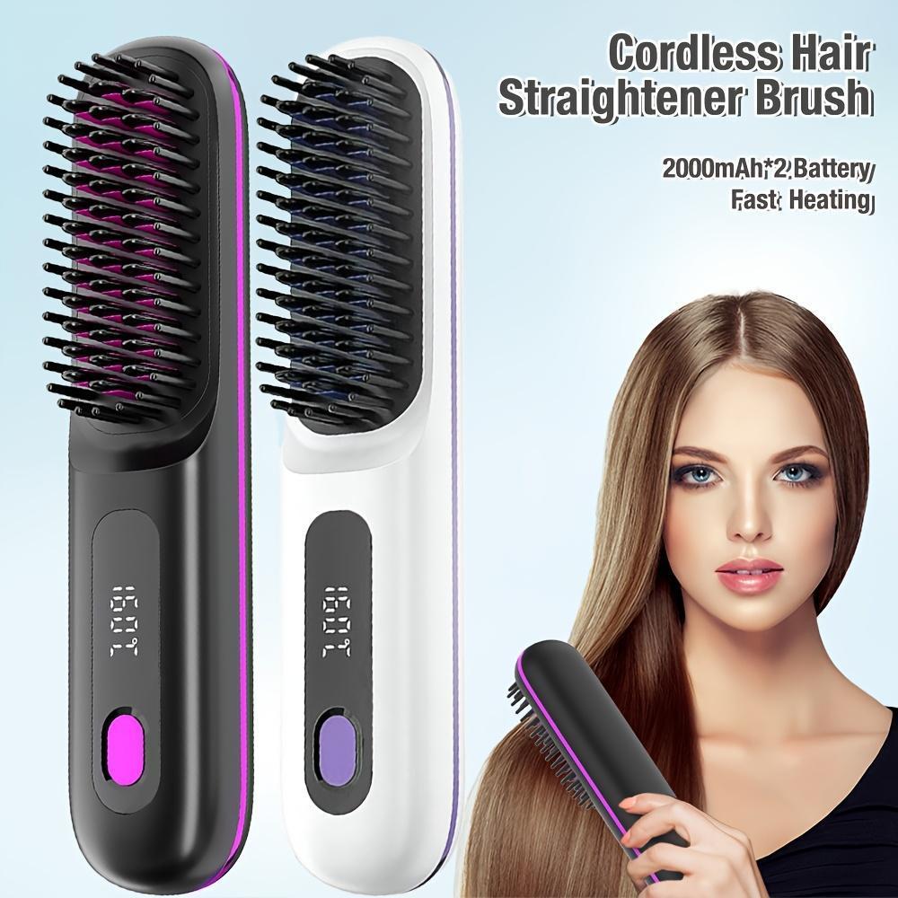 USB Wireless Household Electric Hair Straightening Comb For Both Straightening And Curling Without Damaging Hair