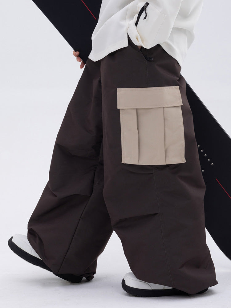 Womens Waterproof Loose-fitting Outdoor Ski Pants