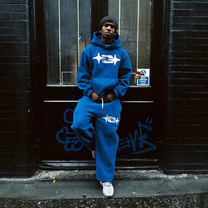 Autumn And Winter Casual Retro Hip-hop Sportswear Fashionable Hoodie