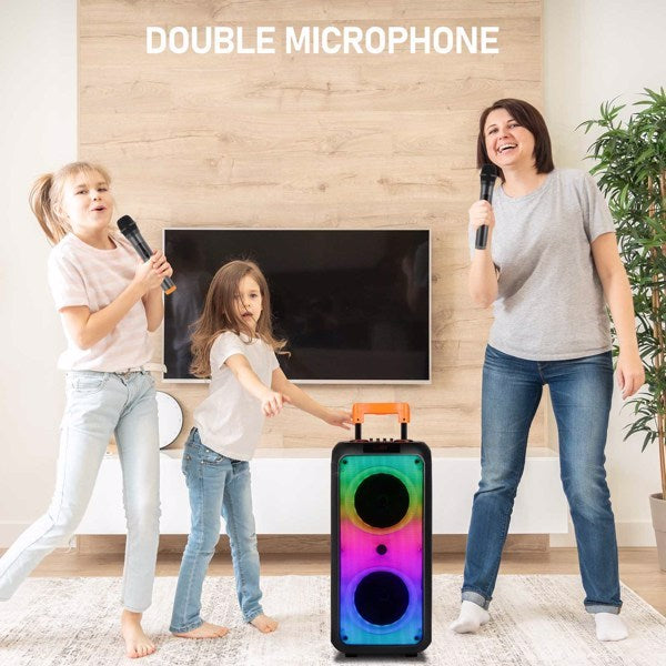 40W Multi Speaker, Light Rhythm Change, Bluetooth Remote Control, Plastic Rod Speaker