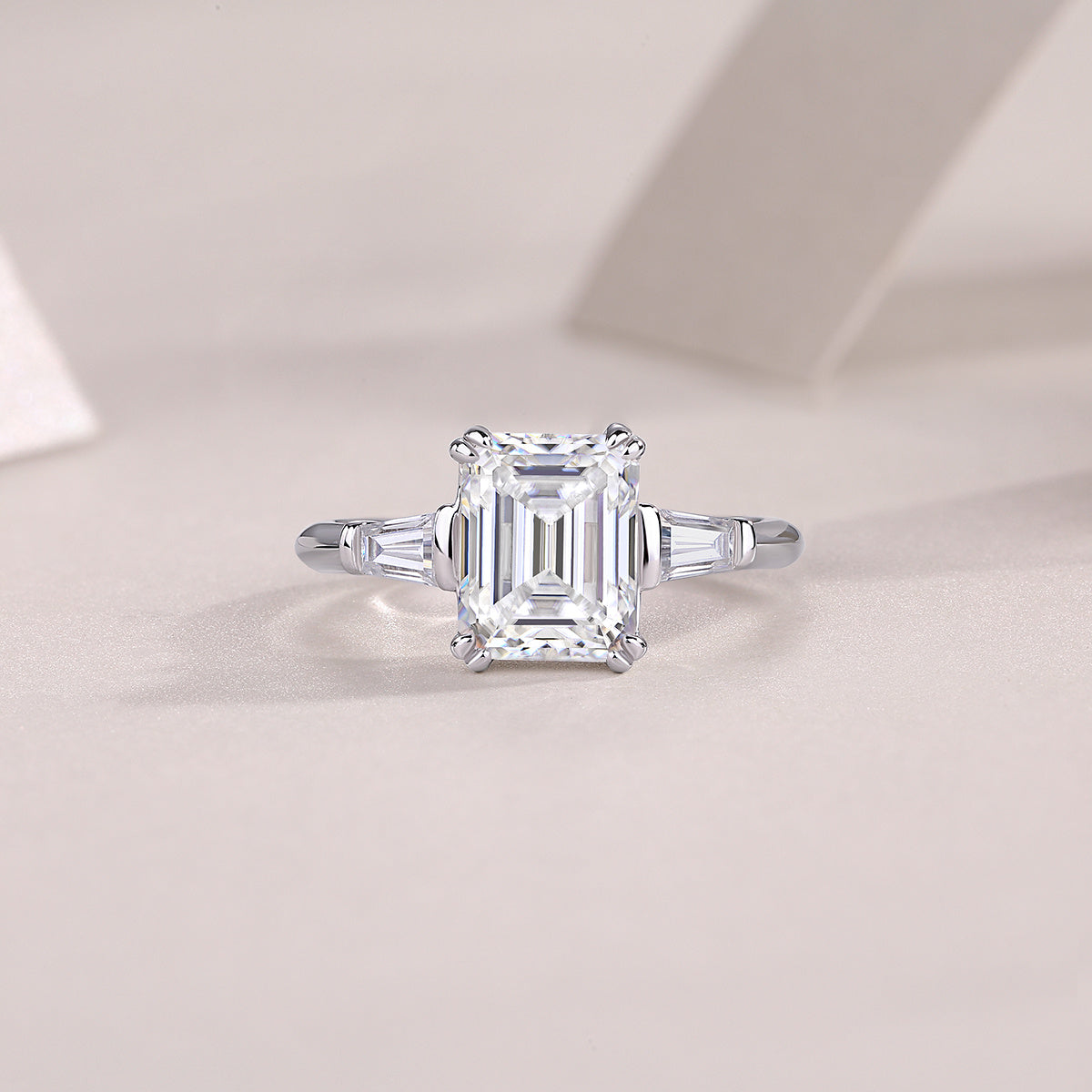 Starry Sky Mirror - A Fashionable Diamond Jewelry Piece Set With Moissanite S925 Sterling Silver And Platinum Diamond Ring