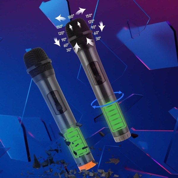 40W Multi Speaker, Light Rhythm Change, Bluetooth Remote Control, Plastic Rod Speaker