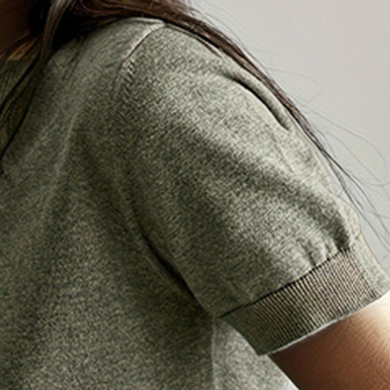 Women's Soft Stretch T-Shirt - Minimalist Everyday Top For Office & Casual Wear