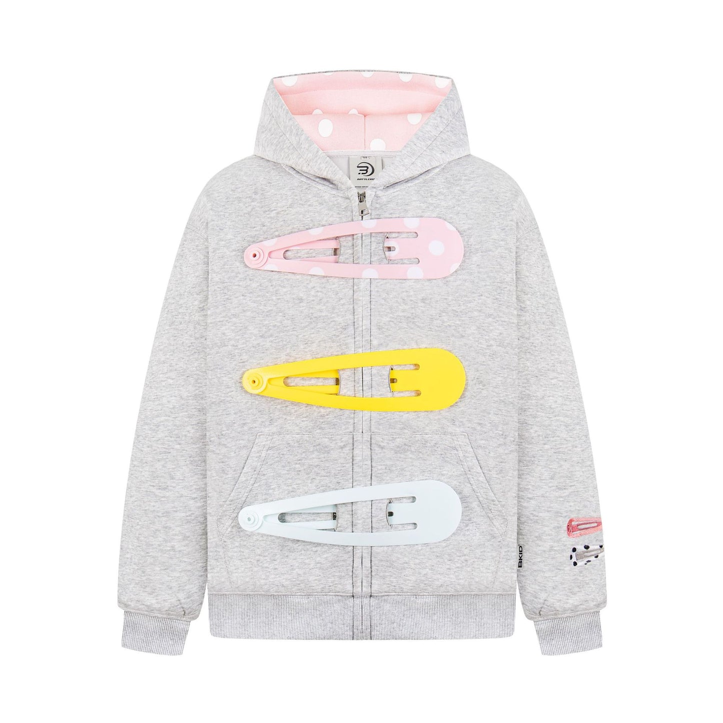 Womens Unique American-Style Oversized Hair Clip Hooded Coat