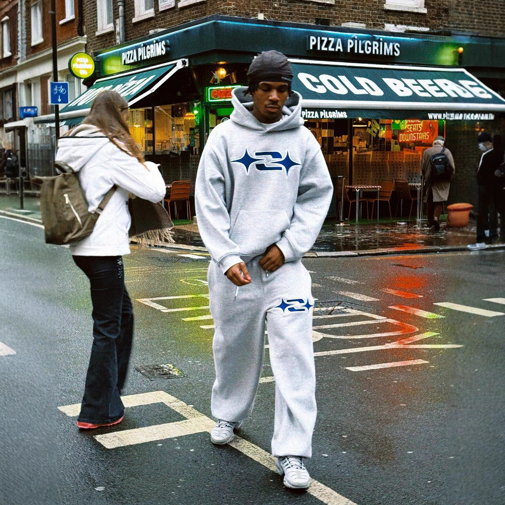 Autumn And Winter Casual Retro Hip-hop Sportswear Fashionable Hoodie